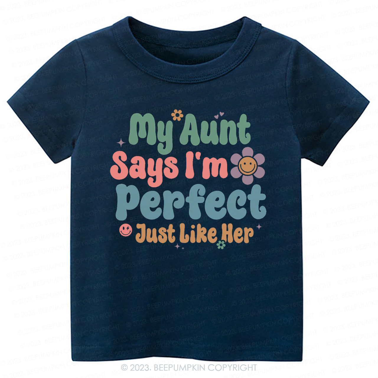 My Aunt Says I'm Perfect Just Like Her -Toddler Tees