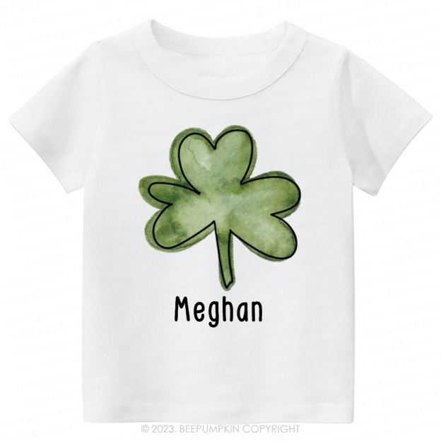 Personalized Shamrock St.Patricks Day -Toddler Tees