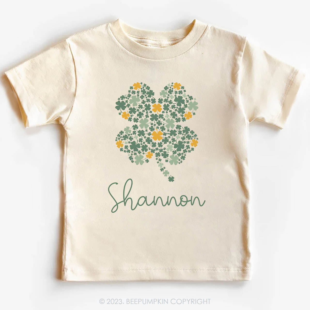 Personalized Cute Shamrock St.Patricks Day -Toddler Tees