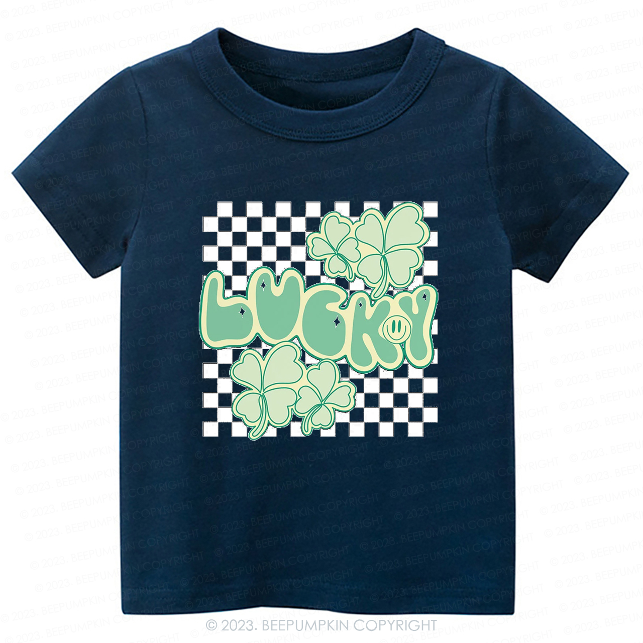 Retro Lucky Clover Leaf St.Patricks Day -Toddler Tees