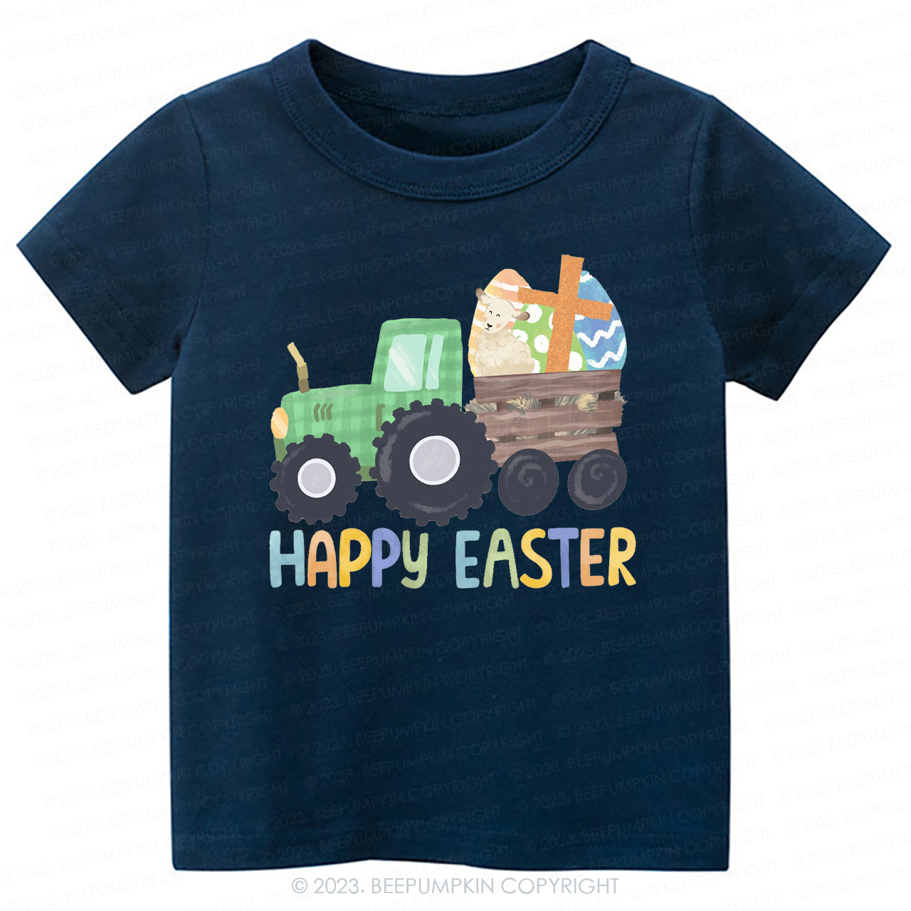 Tractor Easter Egg Hunt-Toddler Tees