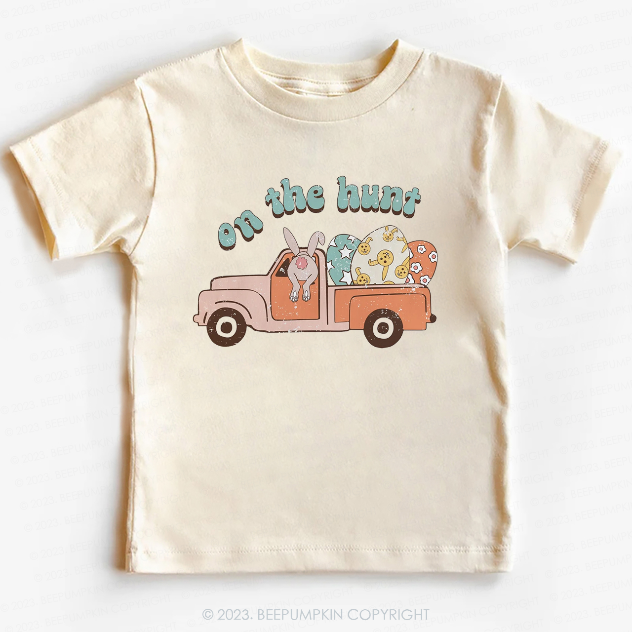 On the Hunt Easter Groovy-Toddler Tees