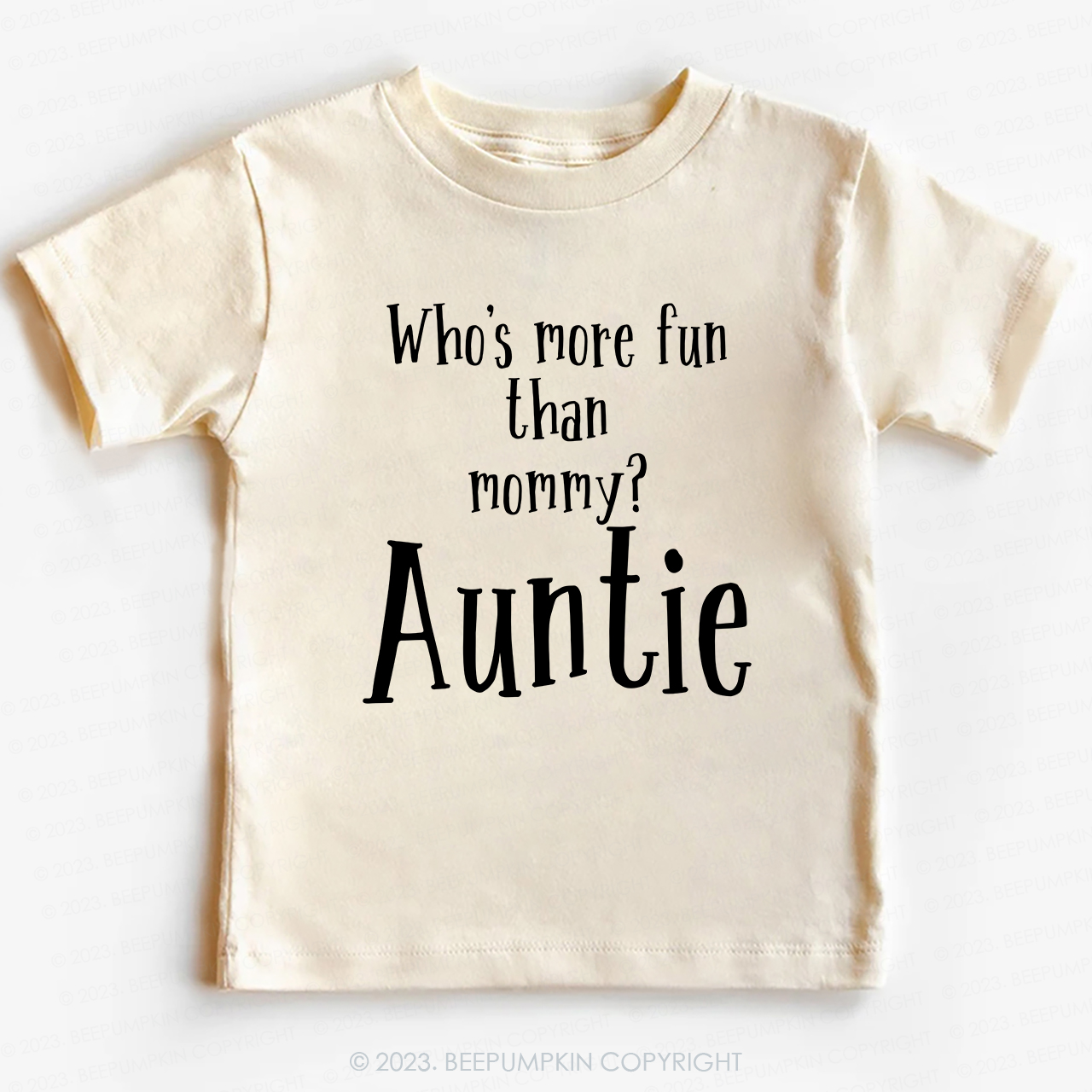 Who's Funny Than Mommy Auntie -Toddler Tees