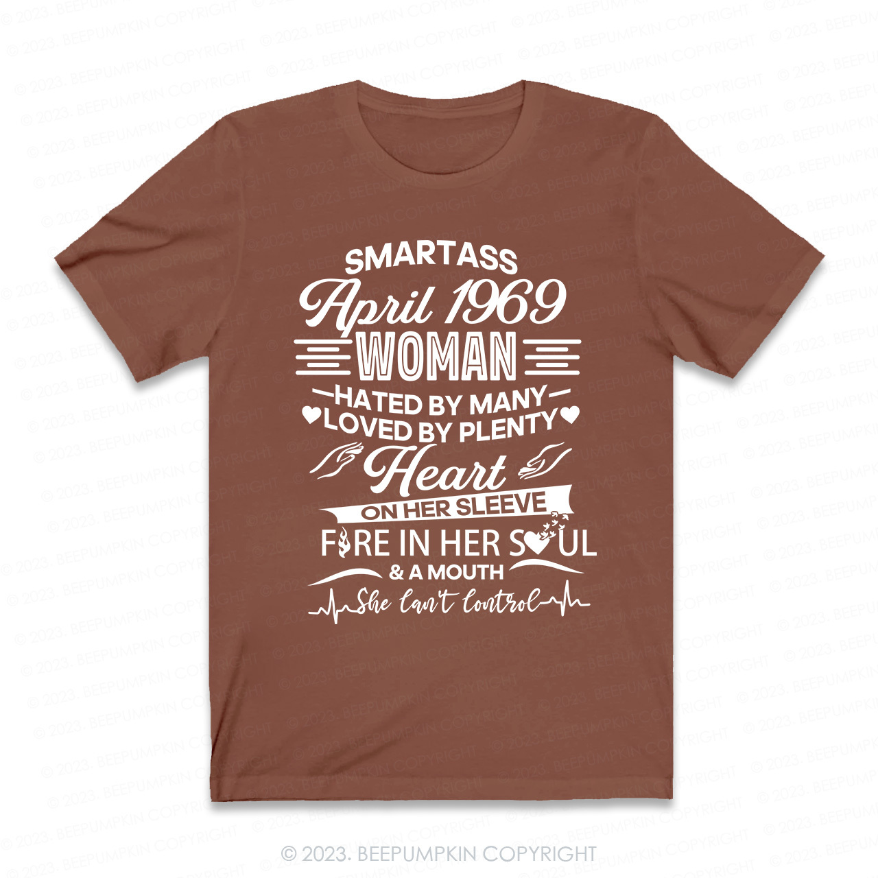 Heart On Her Sleeve Fire In Her Soul Retro T-Shirt