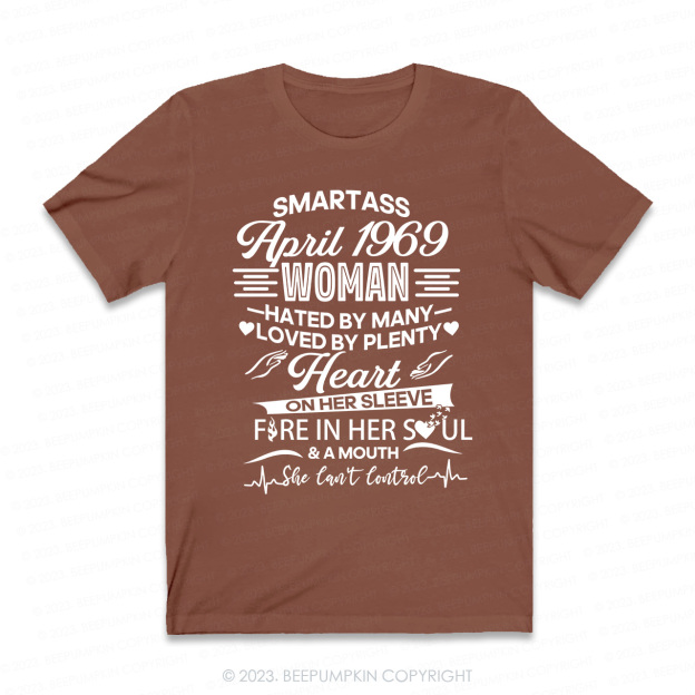 Heart On Her Sleeve Fire In Her Soul Retro T-Shirt