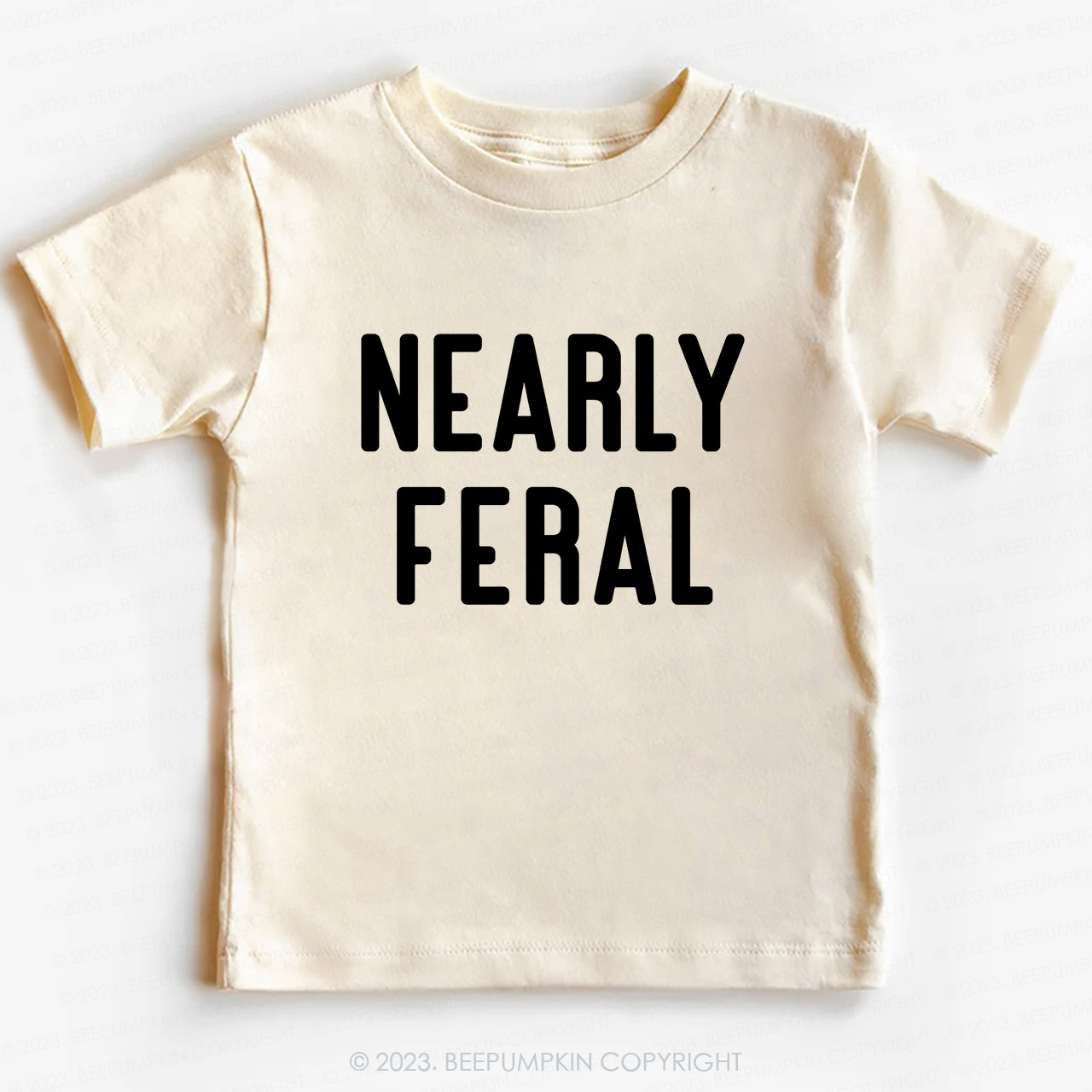 Nearly Feral Funny Kids Shirt