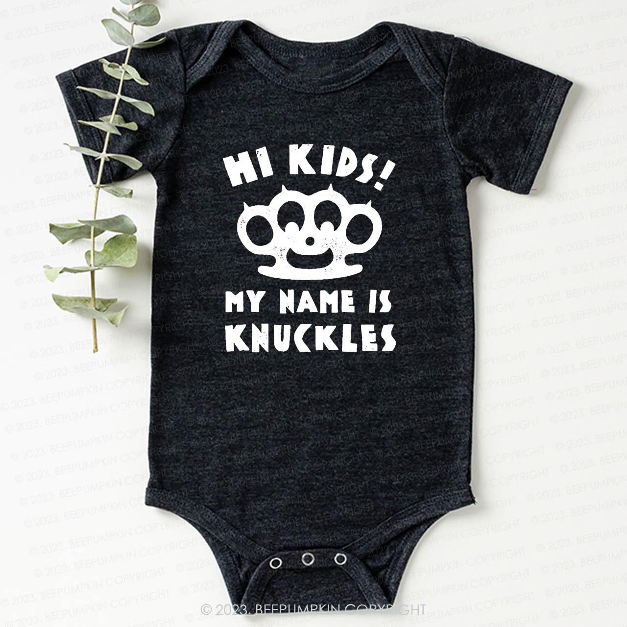 Hi Kids, My Name Is Knuckles Bodysuit For Baby