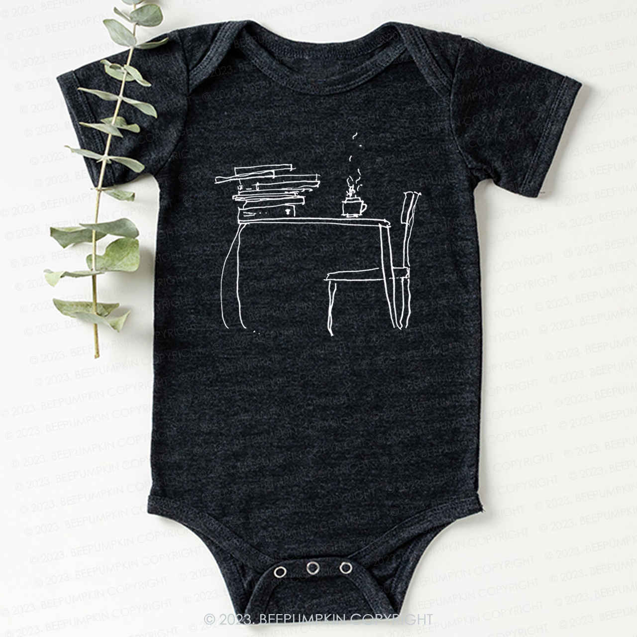 Literary Coffee Book Lover Bodysuit For Baby