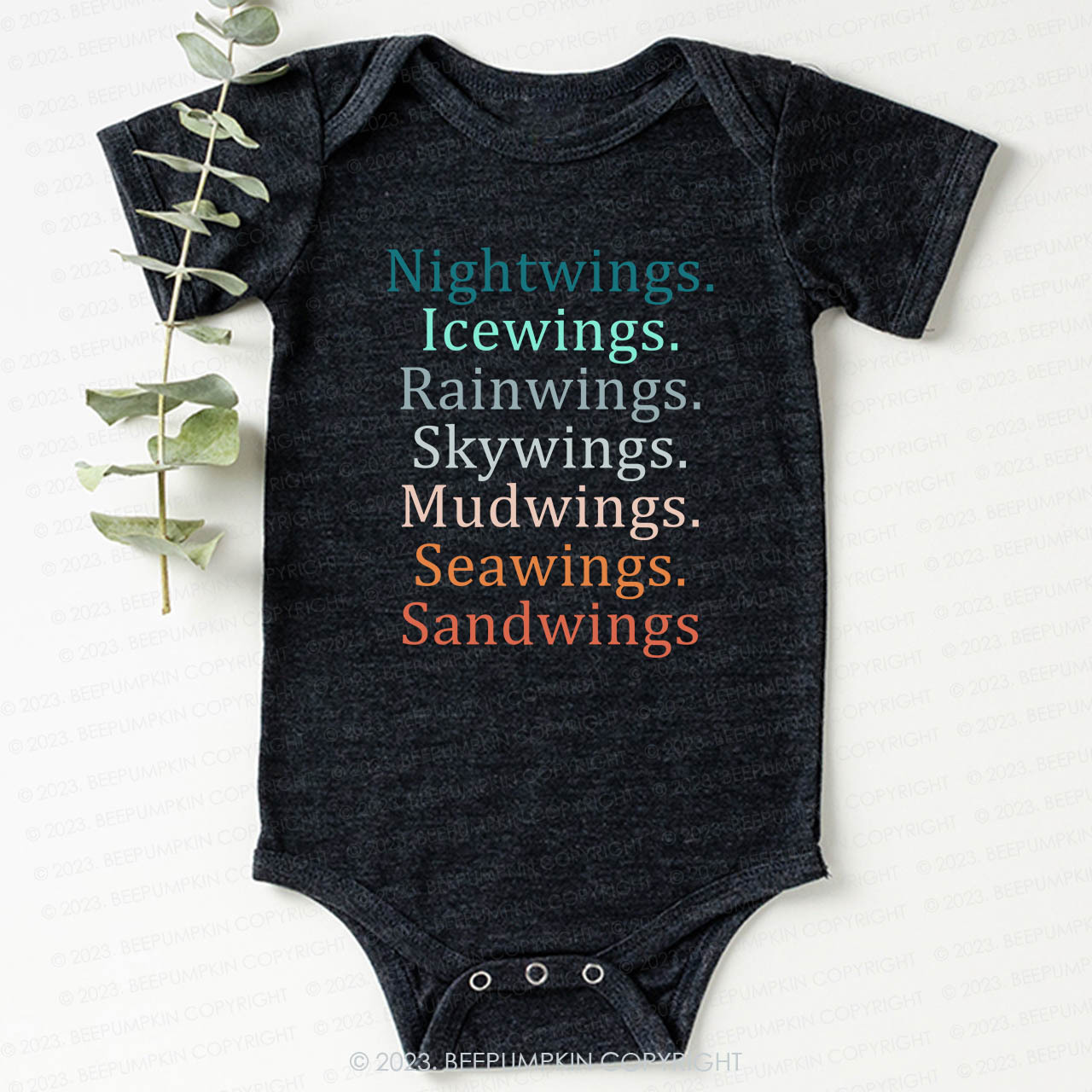 Wings Fan Dragon Books Lover Bodysuit For Baby