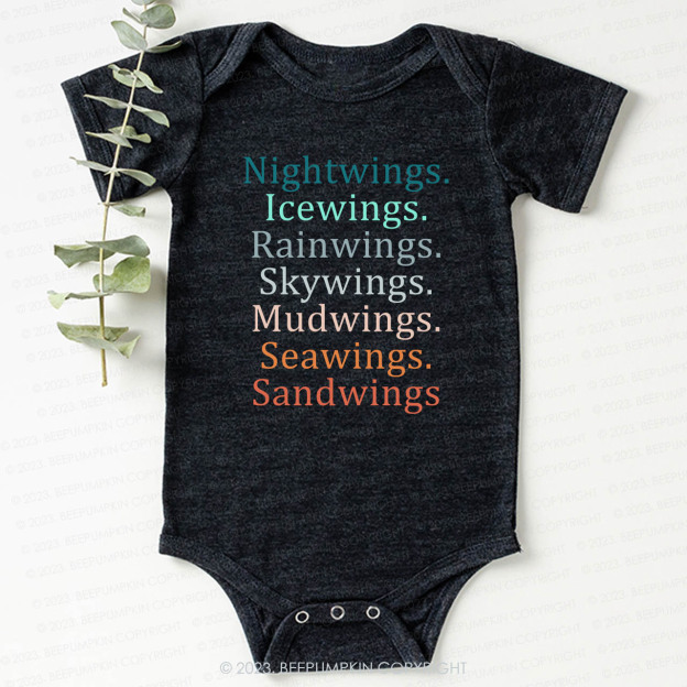 Wings Fan Dragon Books Lover Bodysuit For Baby