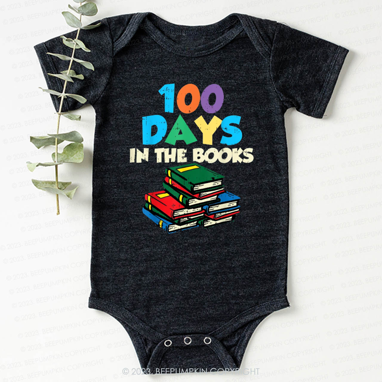 100 Days In The Books Bodysuit For Baby