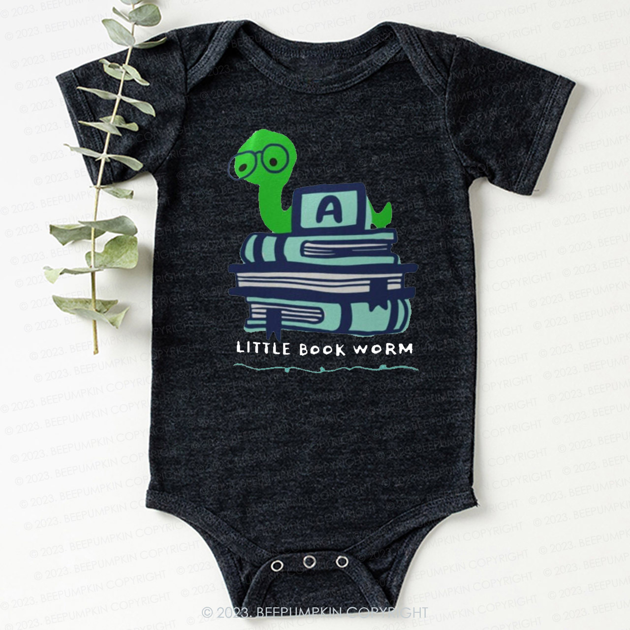 Little Book Worm Bodysuit For Baby