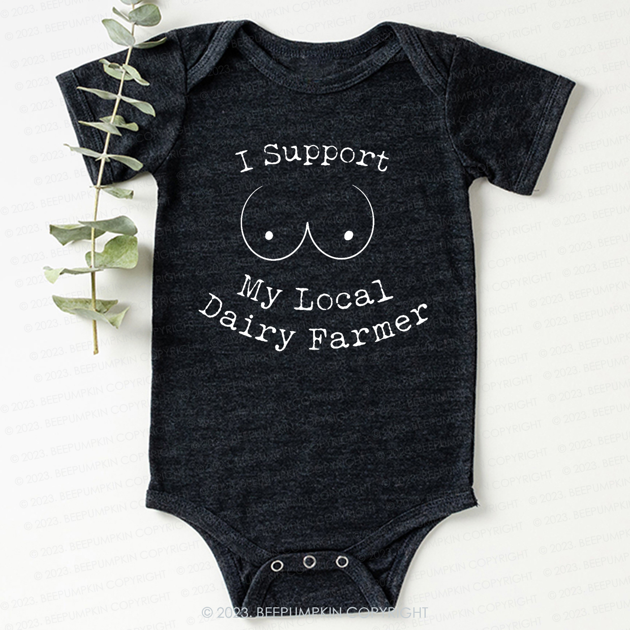 I Support My Local Dairy Farmer Bodysuit For Baby