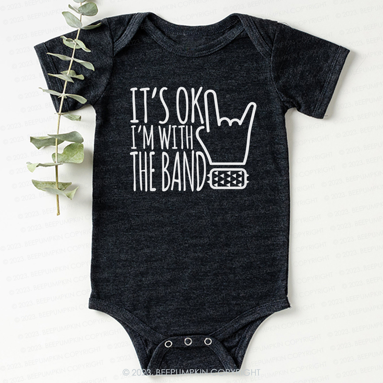 I'm With The Band Bodysuit For Baby