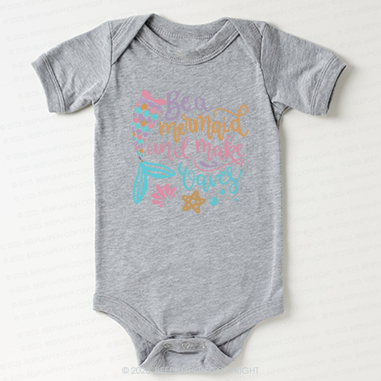 Be A Mermaid And Make Waves Bodysuit For Baby