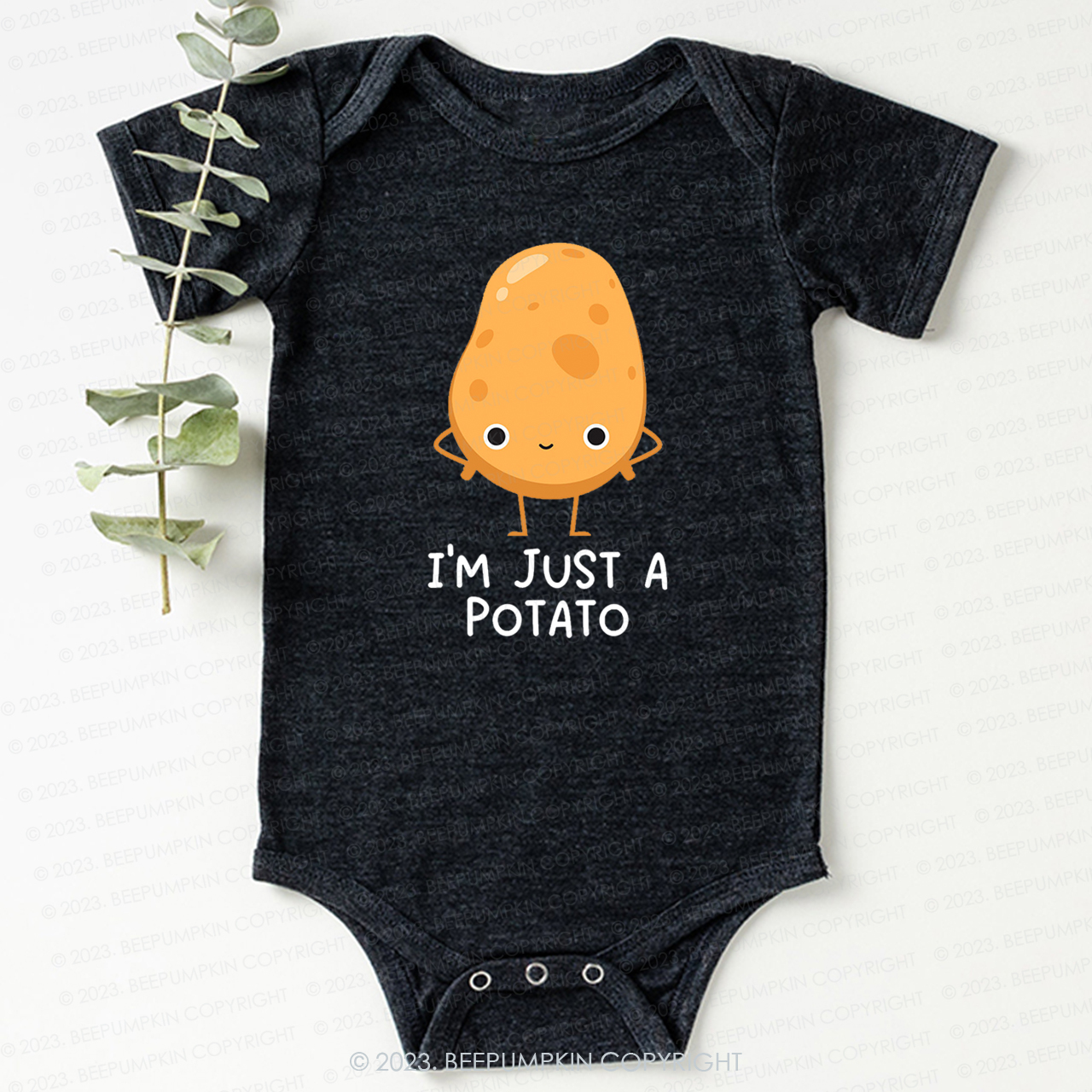 I'm Just A Potato Natural Bodysuit For Baby