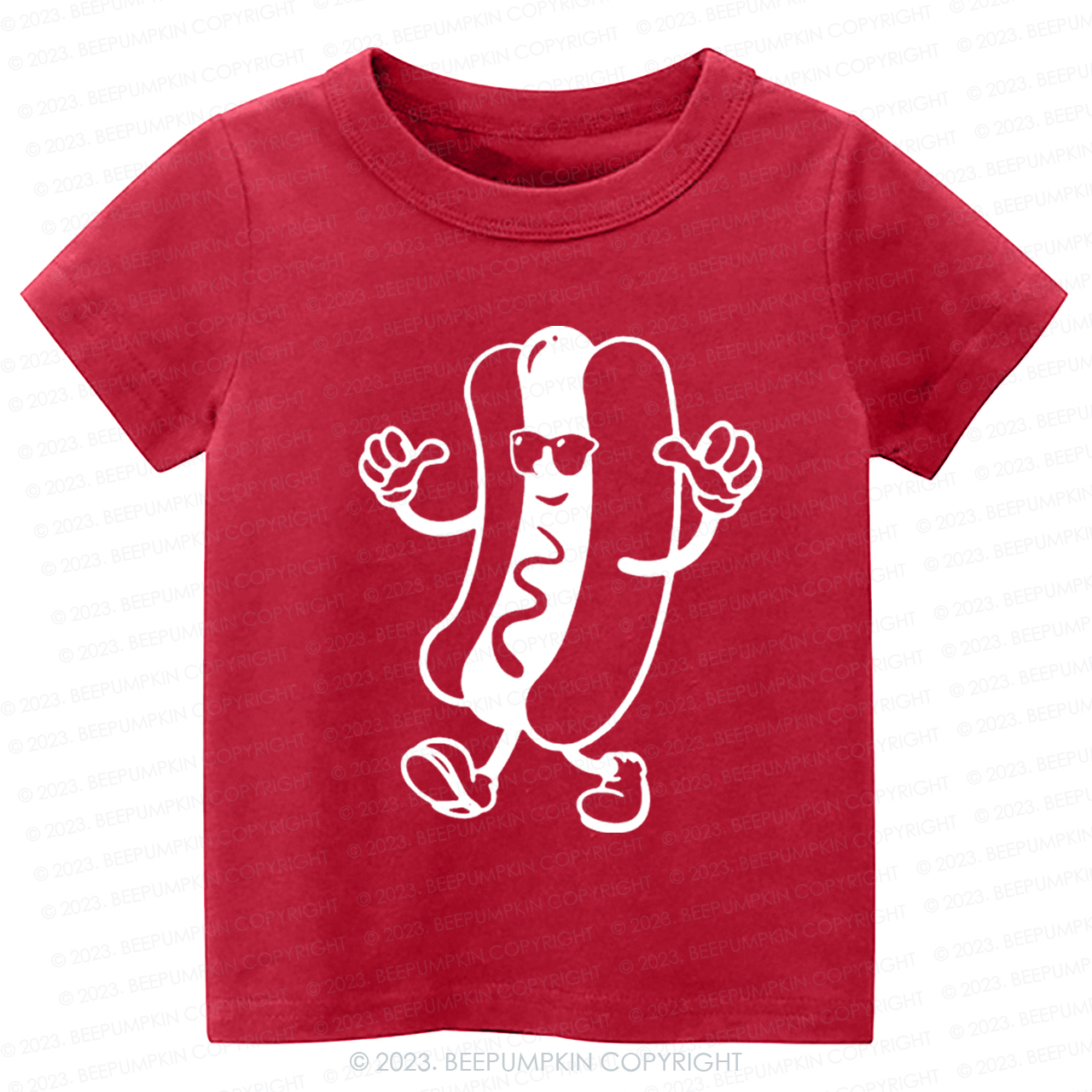 Cool Hot Dog Graphic Kids Shirt
