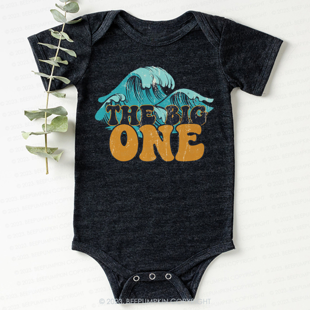 The Big One Retro Wave Birthday Bodysuit For Baby