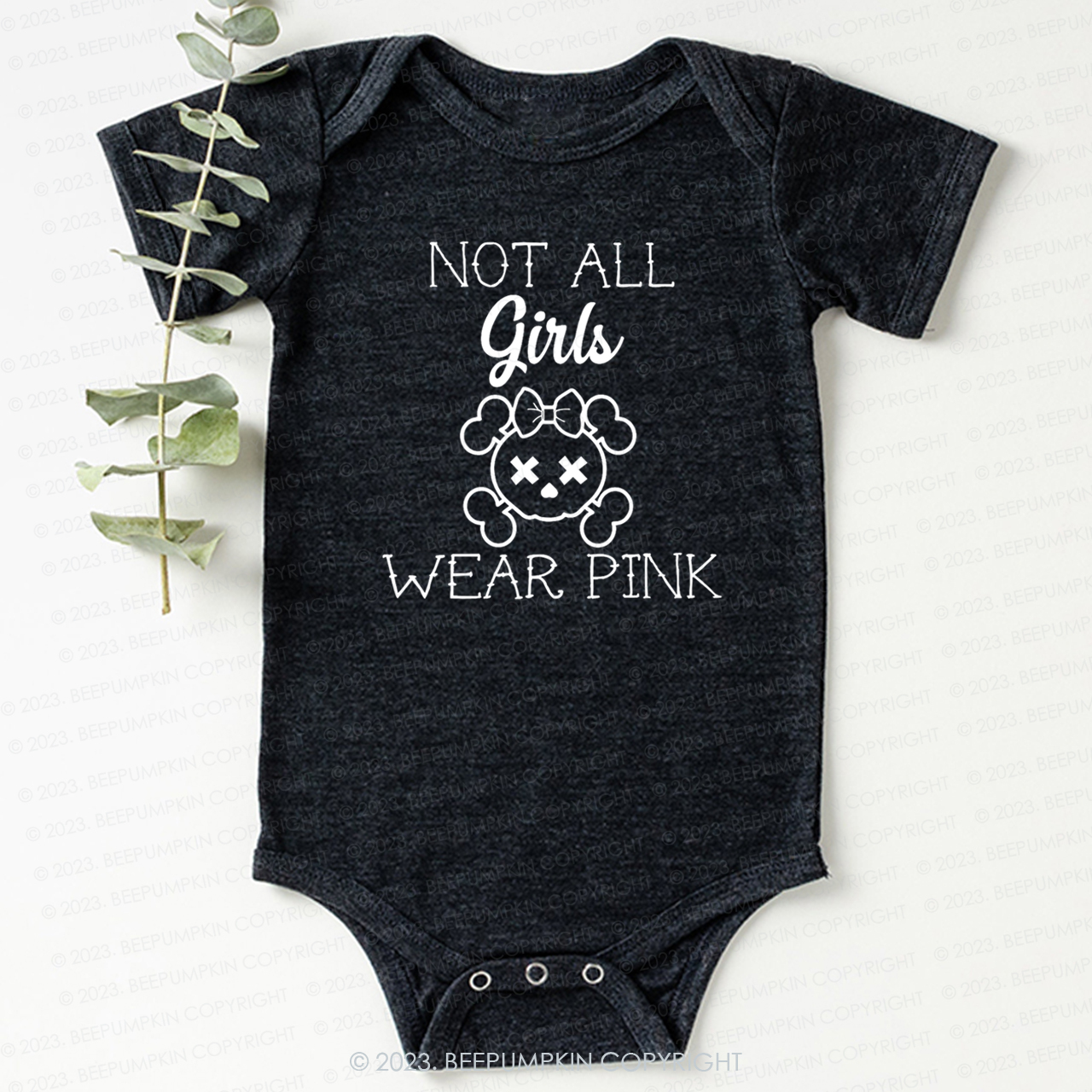 Not All Girls Wear Pink Punk Bodysuit For Baby