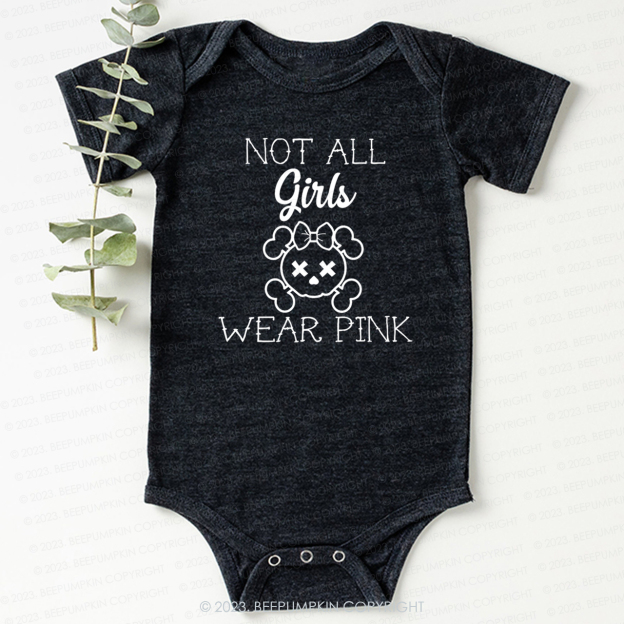 Not All Girls Wear Pink Punk Bodysuit For Baby