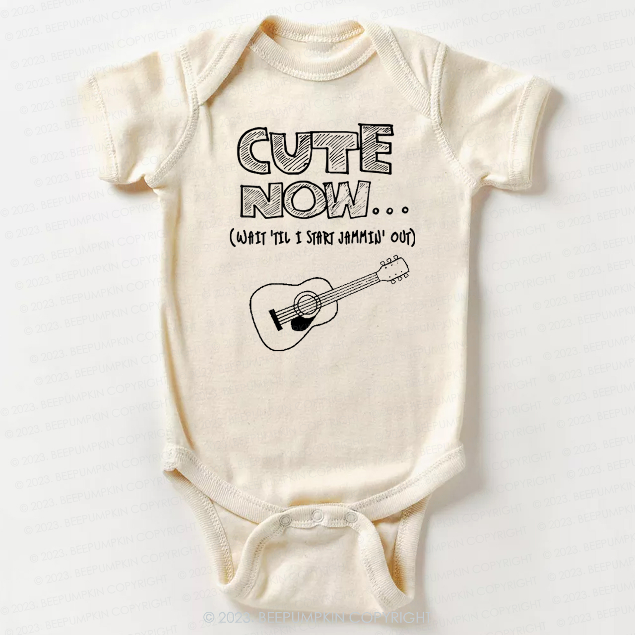 Guitar CUTE NOW Wait Til I Start Jammin Out Bodysuit For Baby