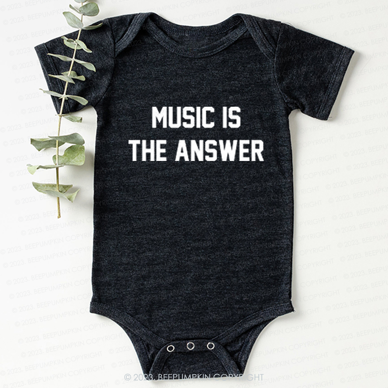 Music Is The Answer Bodysuit For Baby