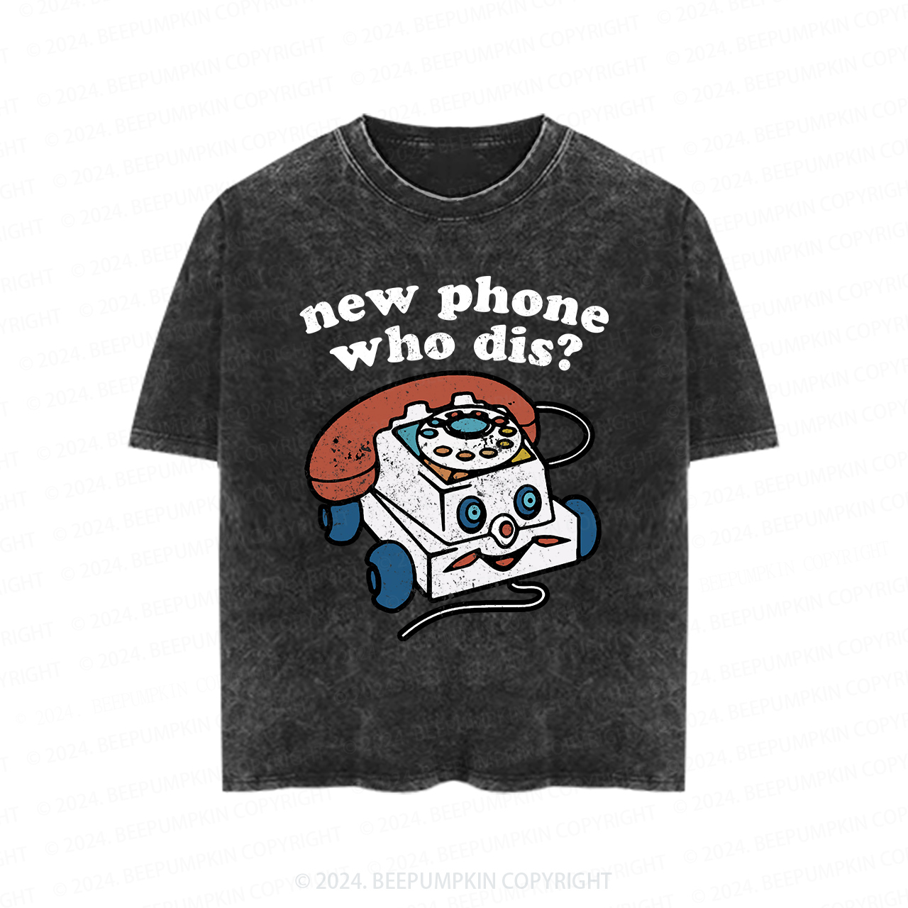 New Phone Who Dis Toddler&Kids Washed Tees    