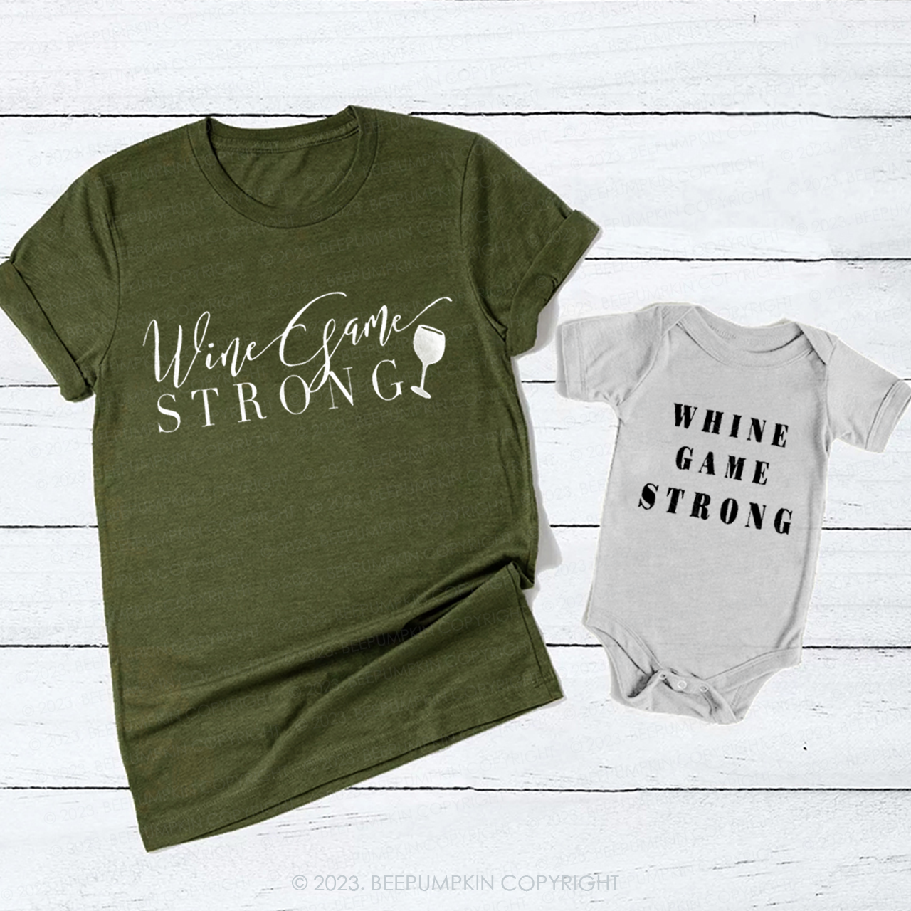 While Game Strong T-Shirts For Mom&Me