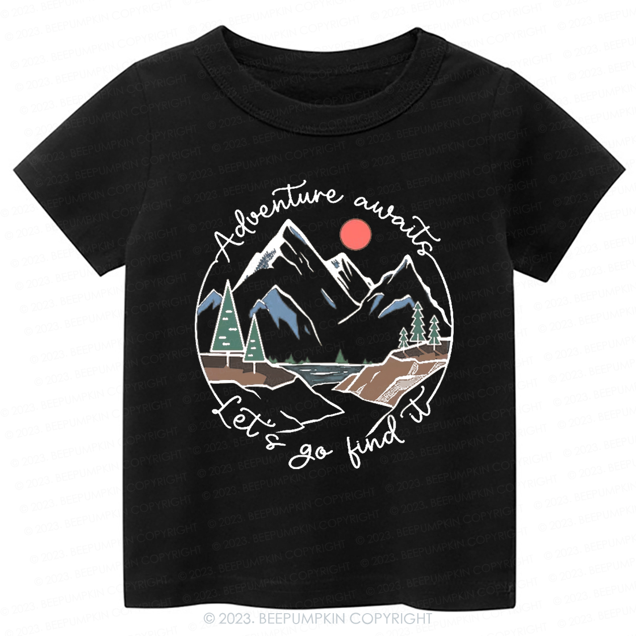 Adventure Awaits Let's Go Find It Kids Shirt