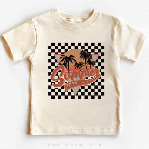 Retro Summer 2024 Natural Kids Shirt