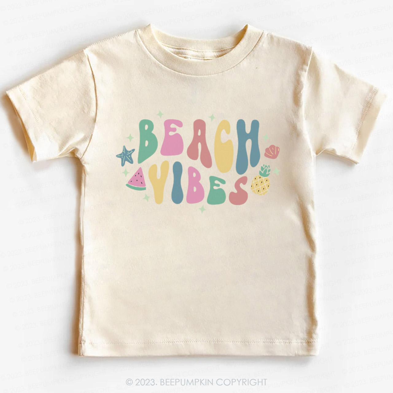 Retro Summer Beach Vibes Kids Shirt