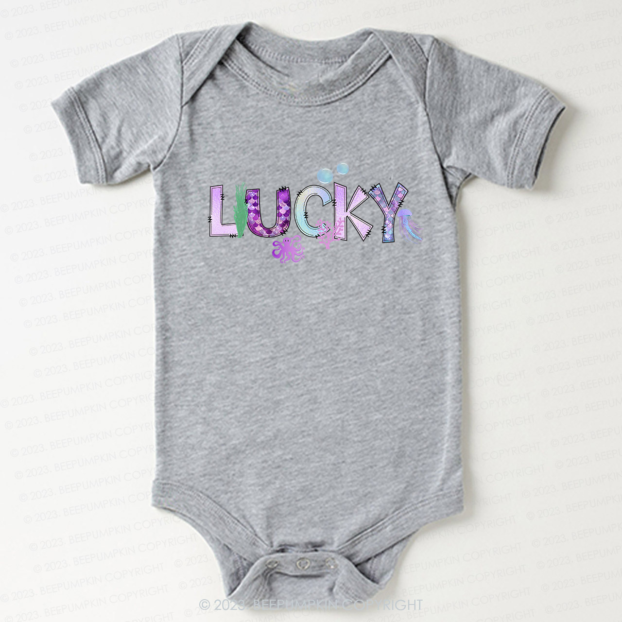 Ocean Mermaid Bodysuit For Baby