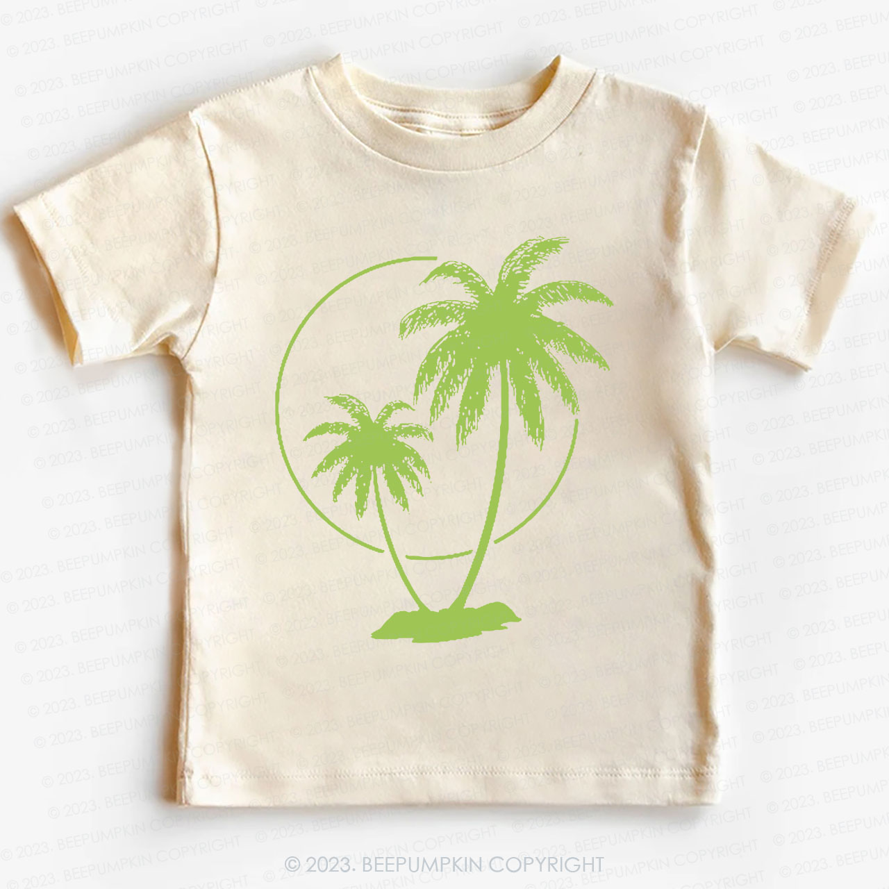 Palm Trees With Sun Kids Shirt