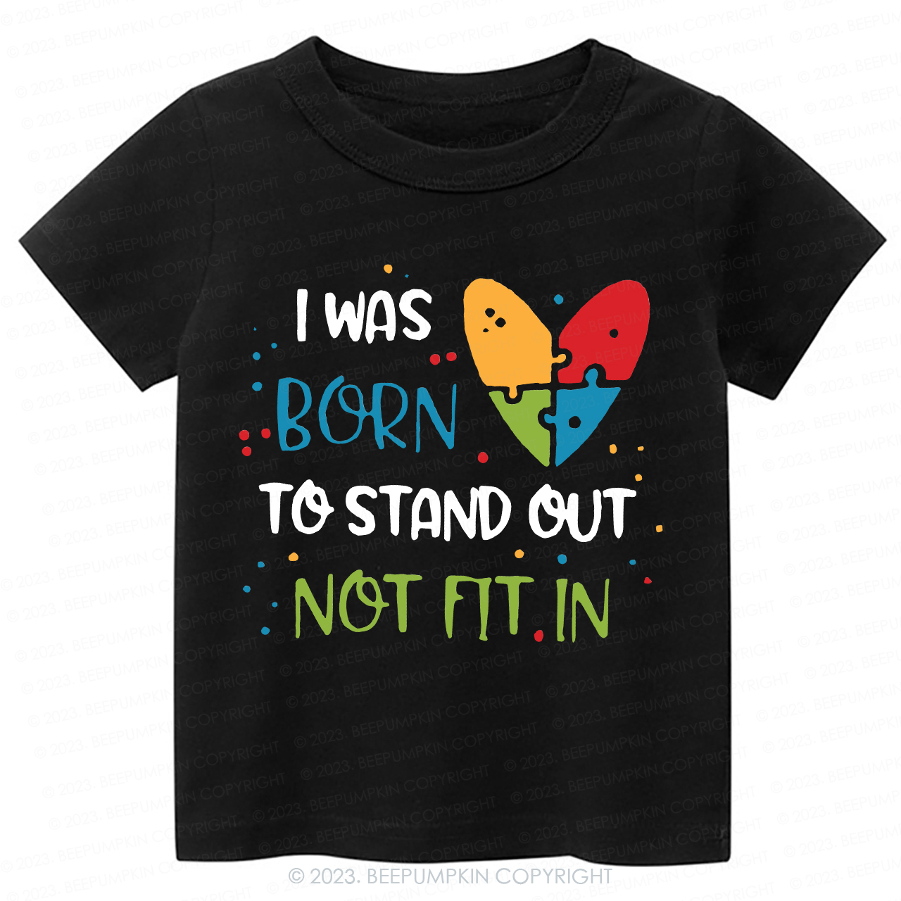 Autism Awarenes I Was Born To Kids Shirt