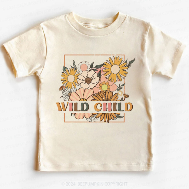 Retro Wild Child Toddler&Kids Tees 