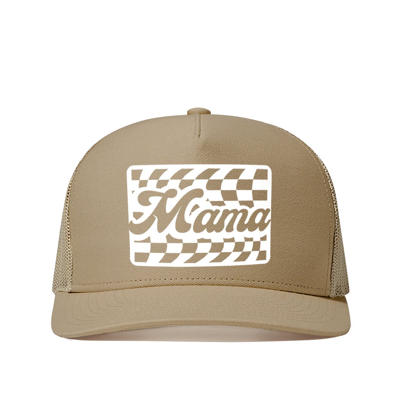 Checkerboard Mom Mama Trucker Hat