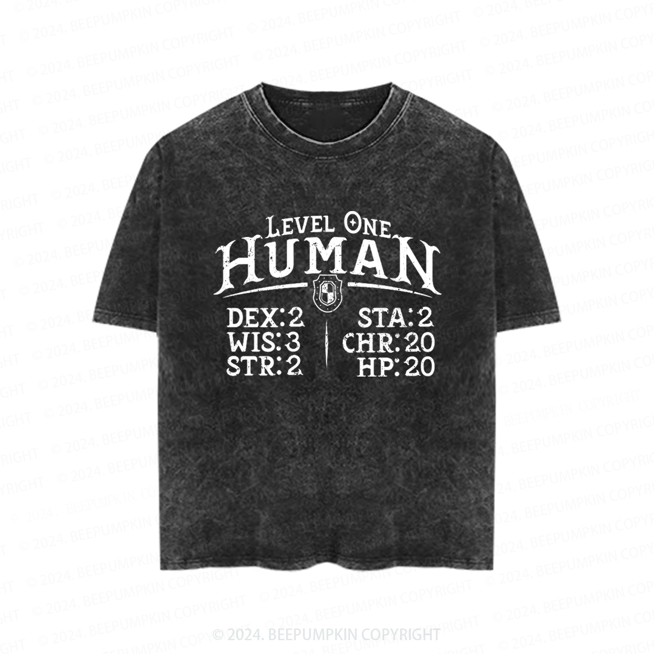 Level One Human Toddler&Kids Washed Tees          