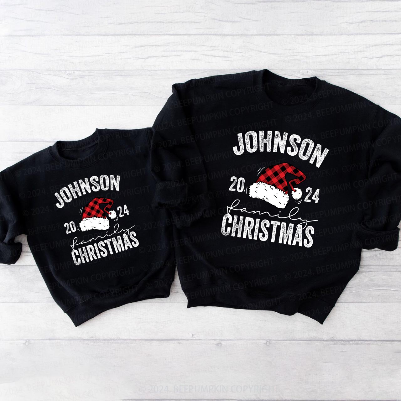 2024 Personalized Custom Christmas Family Sweatshirts