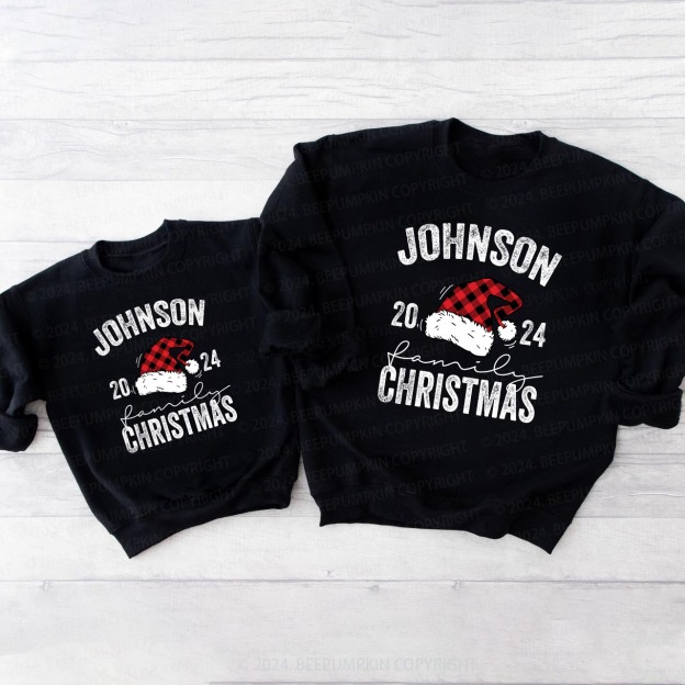 2024 Personalized Custom Christmas Family Sweatshirts