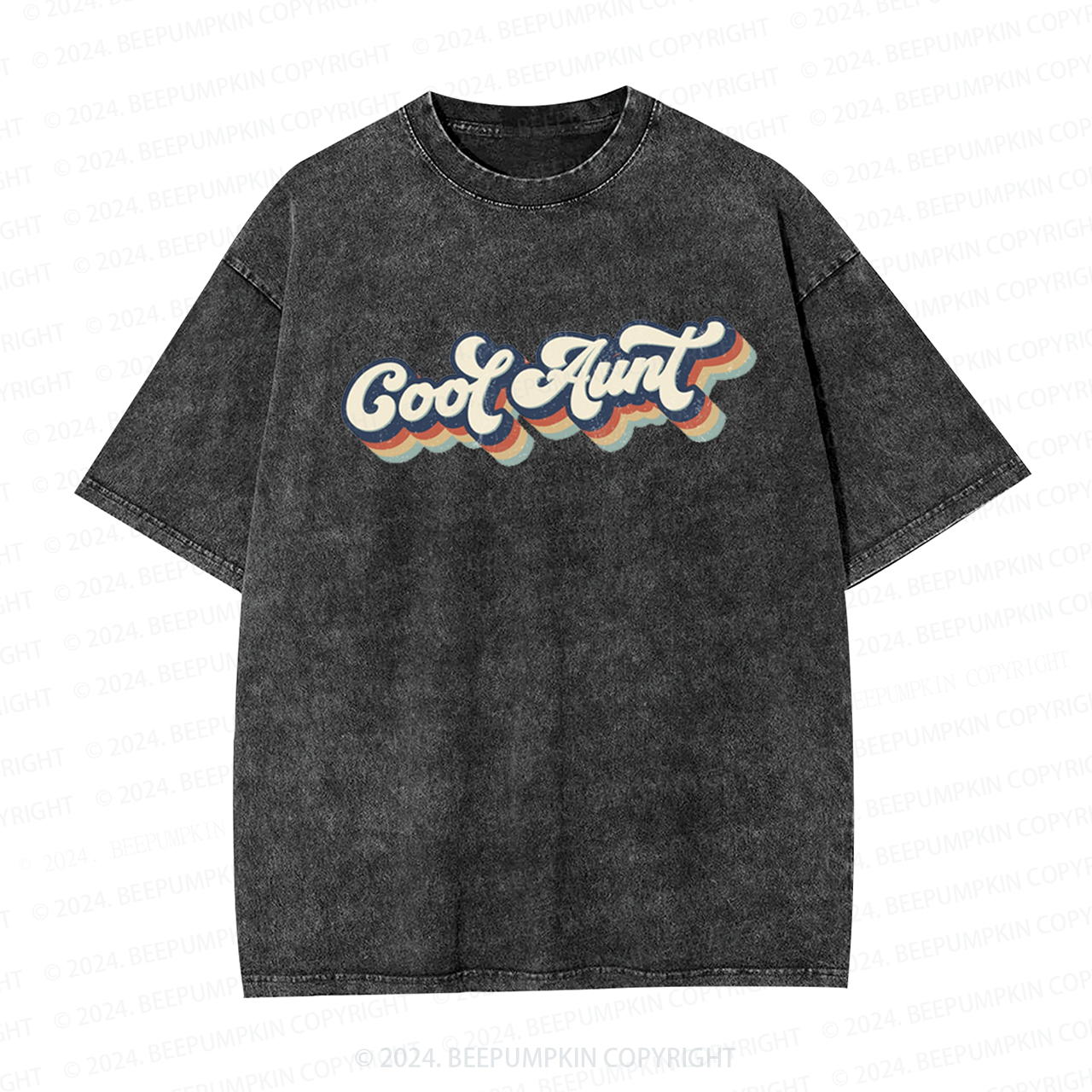 Retro Cool Aunt Auntie Washed Tees