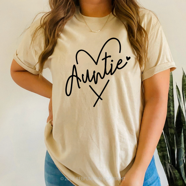 Auntie Heart Auntie Shirt