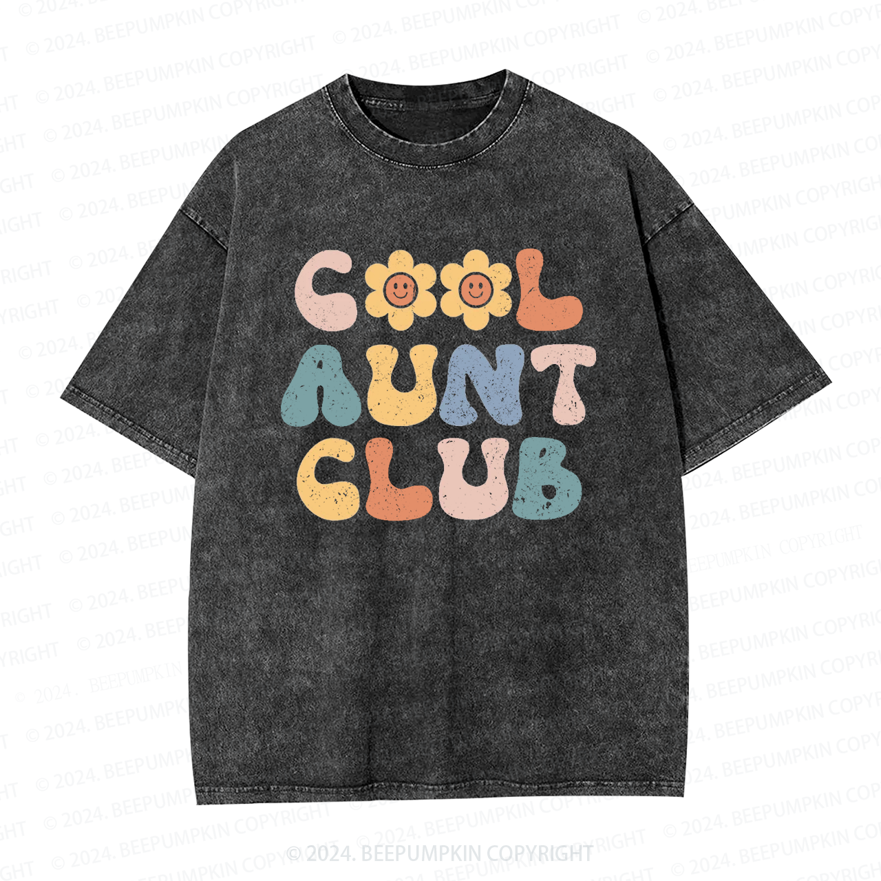 Cool Aunt Club Auntie Washed Tees