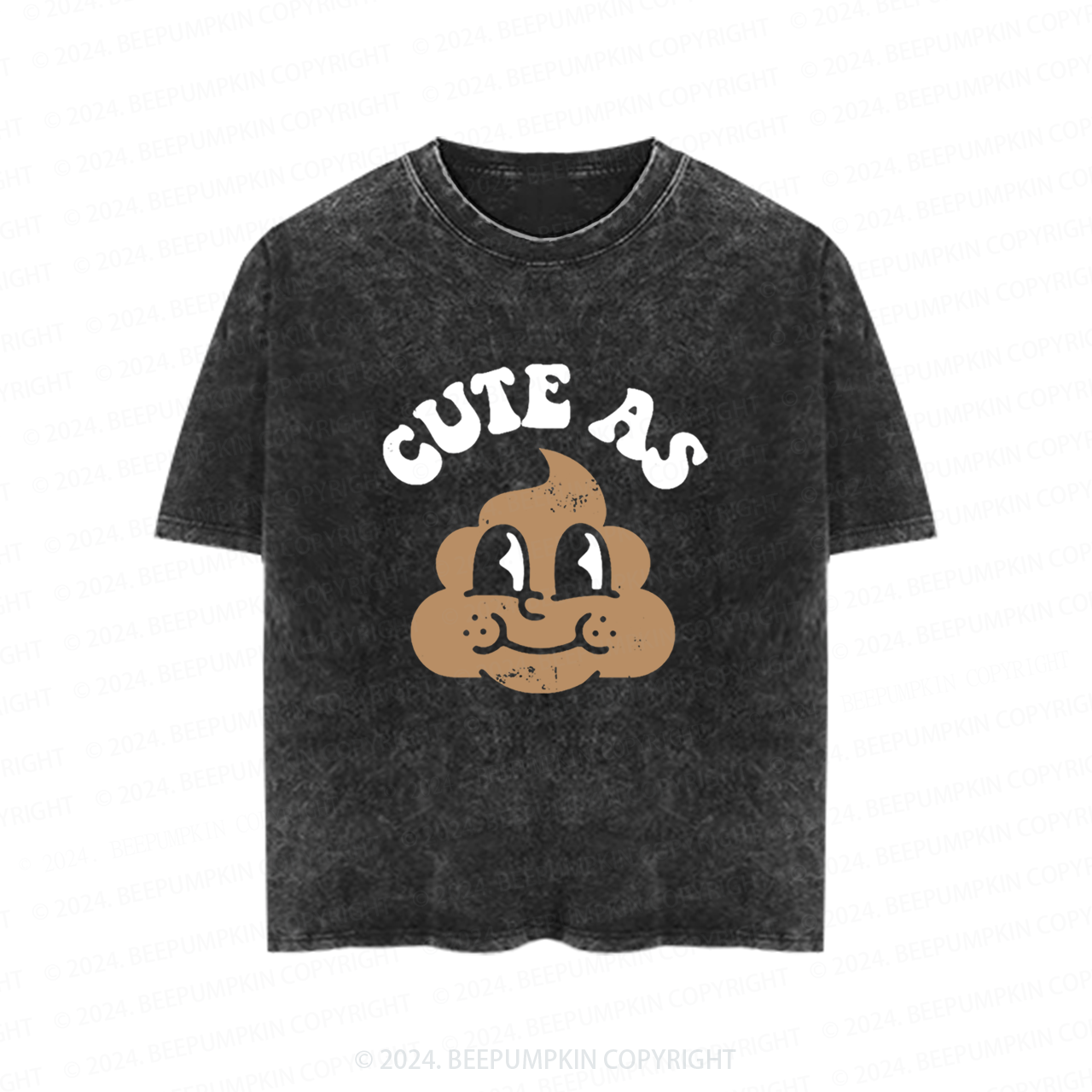 Cute As Shit Toddler&Kids Washed Tees          