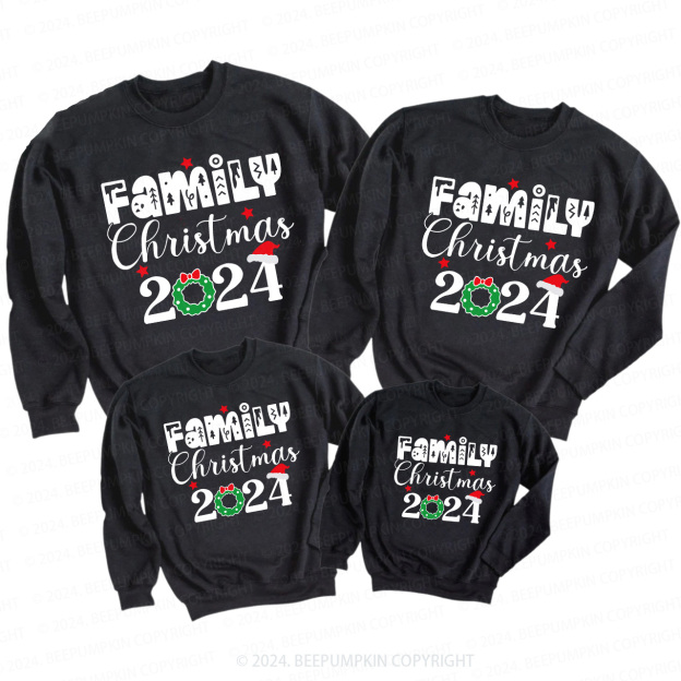 Family Christmas 2024 Holiday Funny Sweatshirts