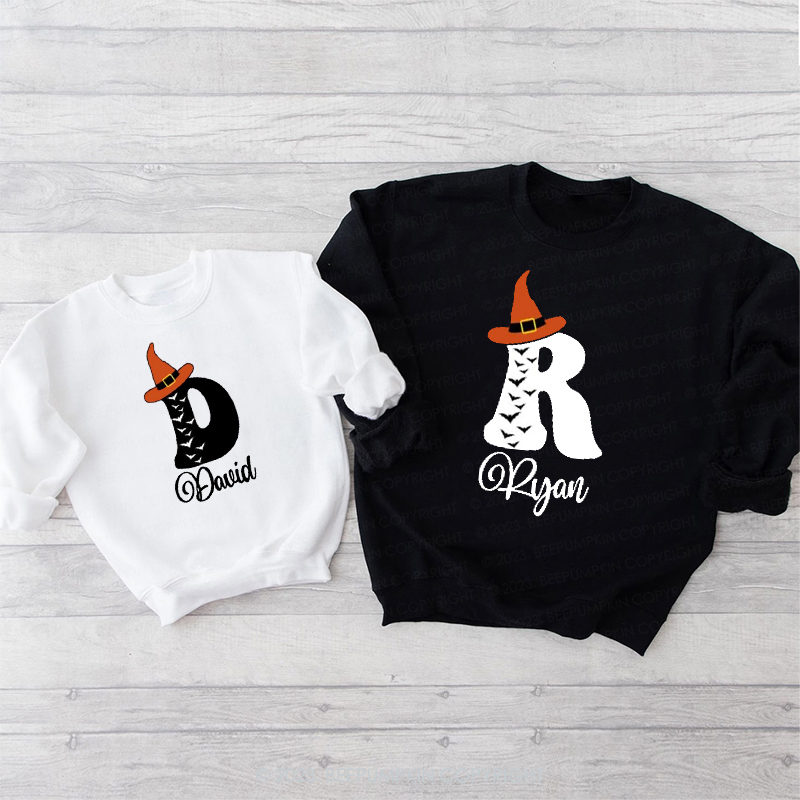 Personalized Family Group Name Halloween Family Matching Sweatshirt