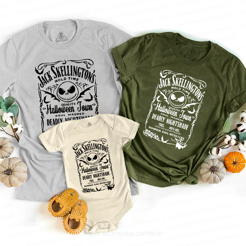 Cute Skeleton Halloween Family Matching Shirts