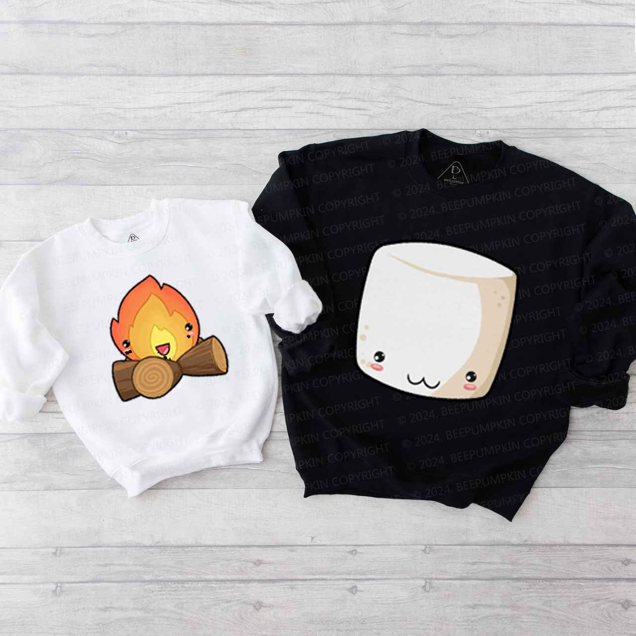 Group S'mores Halloween Family Matching Sweatshirt