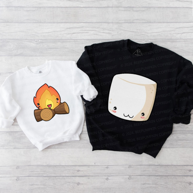 Group S'mores Halloween Family Matching Sweatshirt
