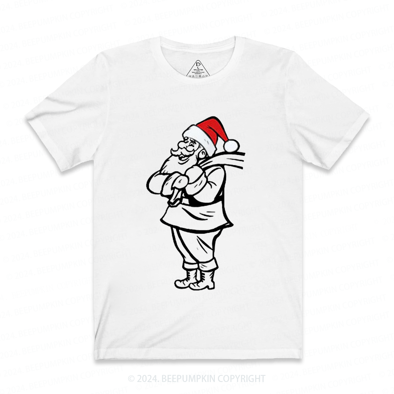 Santa Baby Couple Christmas Pregnancy T-Shirts Beepumpkin