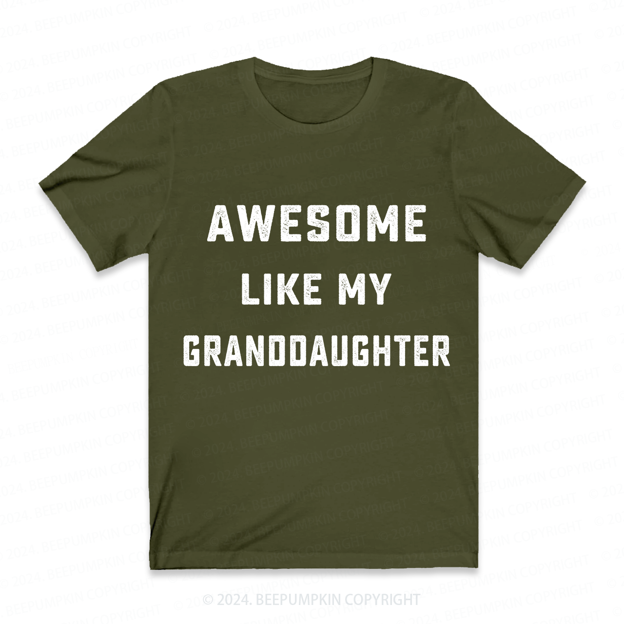 Awesome Like My Granddaughter Personalized Grandpa Shirt